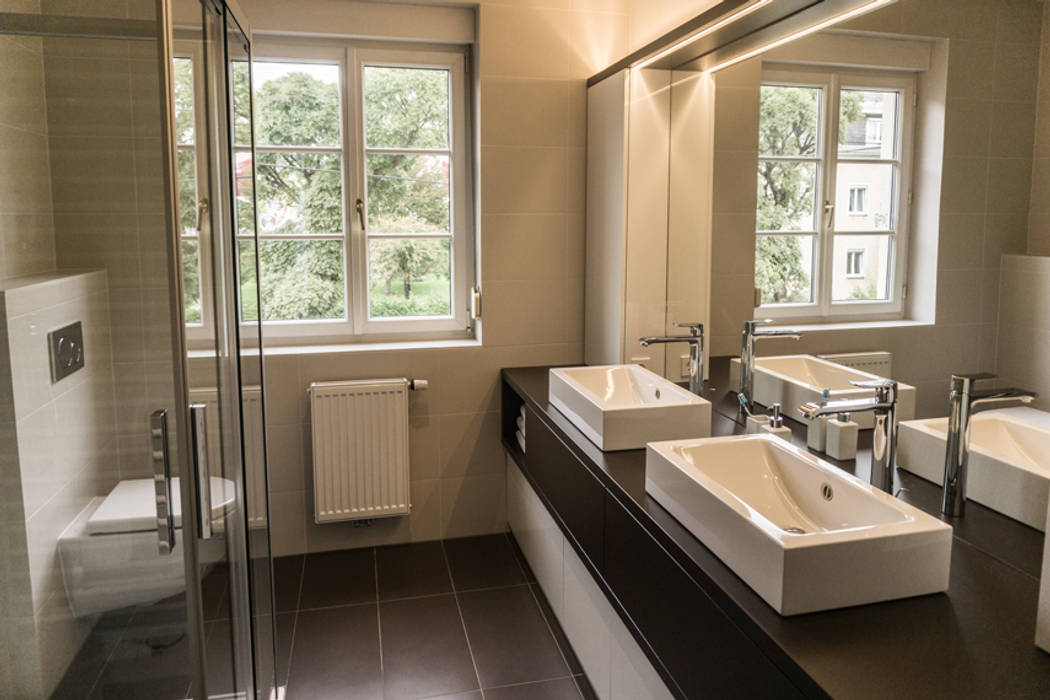 Umbau Einfamilienhaus in Eggenberg, Arch. DI Peter Polding ZT Arch. DI Peter Polding ZT Classic style bathrooms