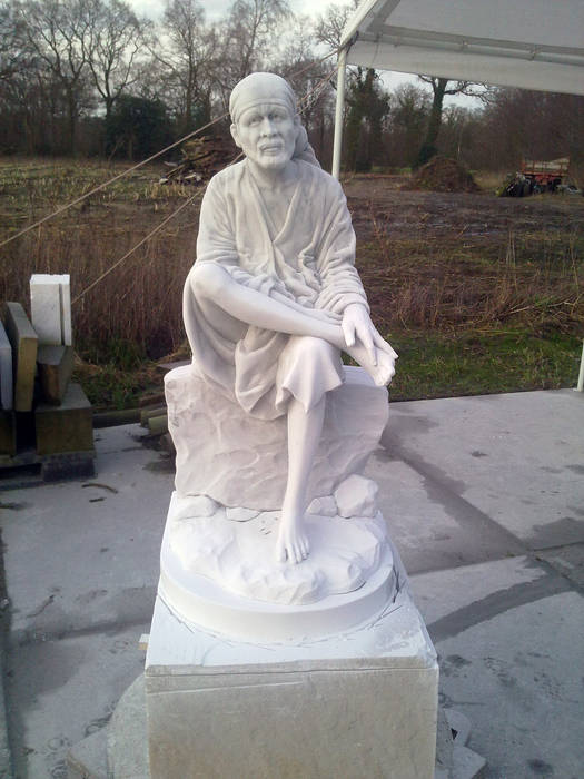 Shirdi Sai Baba, marmer Beeldhouwerij van Velzen Meer ruimtes Marmer Sculpturen