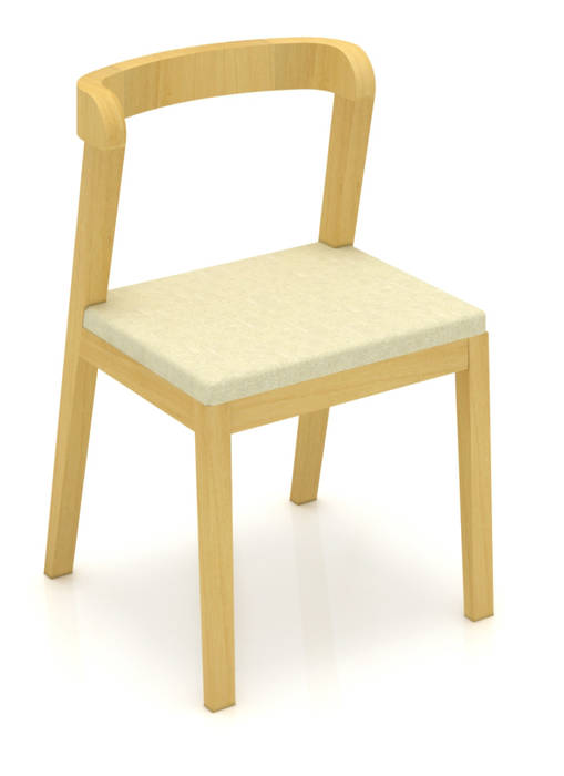 Priani diesco Salones minimalistas Compuestos de madera y plástico Bancos y sillas