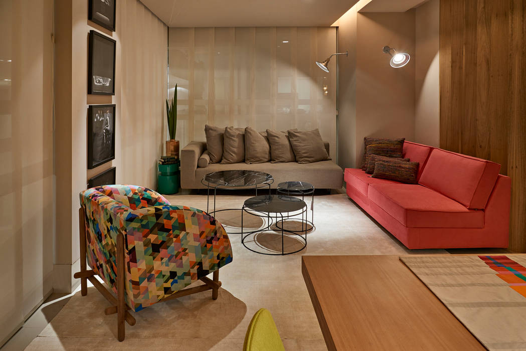 Decora Líder Brasília - Apartamento Urbano, Lider Interiores Lider Interiores Moderne Wohnzimmer