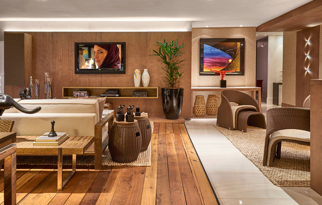 Decora Líder Brasília - Varanda Gourmet, Lider Interiores Lider Interiores Moderne Wohnzimmer