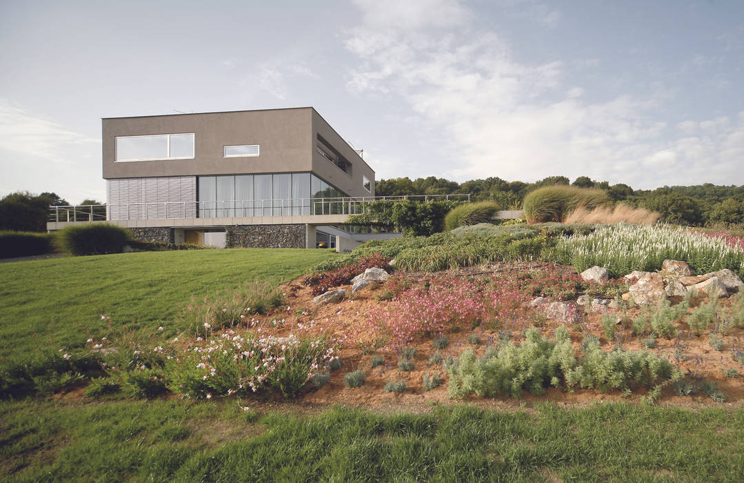 Privatgarten mit Weitblick, BEGRÜNDER BEGRÜNDER Modern garden