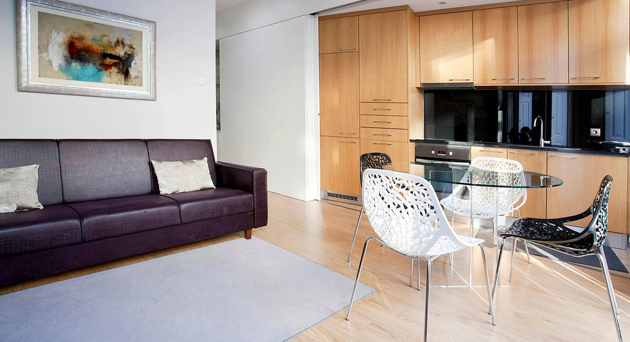 Salas de estilo  por Alves Dias arquitetos, Ecléctico   