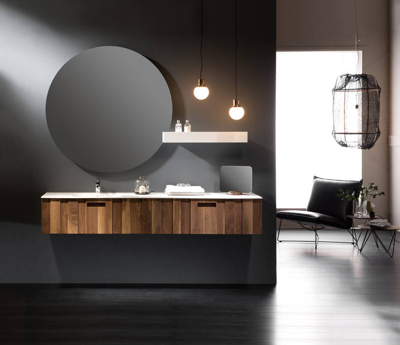 Flow Exclusive Valnut, Flow Company Flow Company Modern bathroom Solid Wood Multicolored Sinks