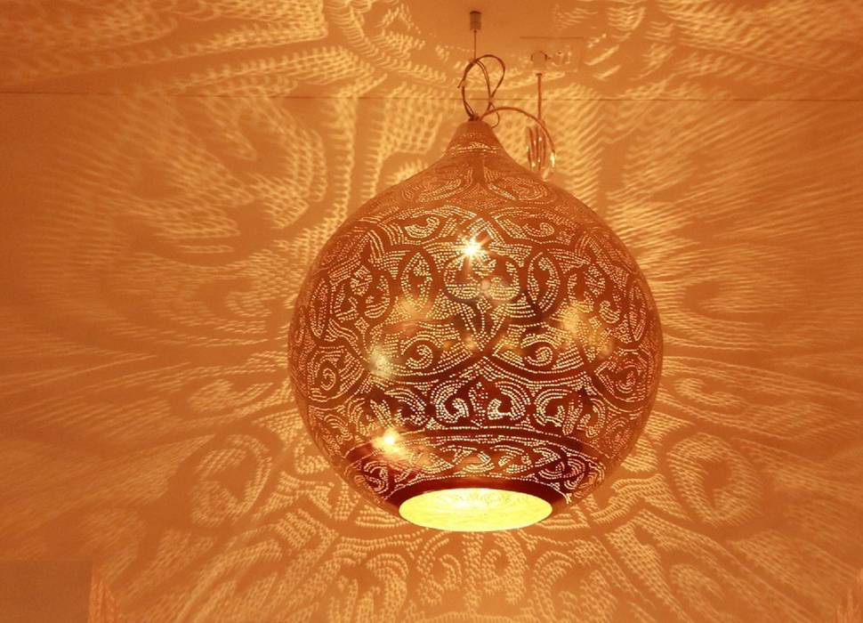 orientalische Hänge-Lampen, Oriental Moon Oriental Moon غرفة المعيشة فلز Lighting