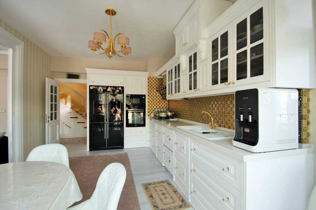 Apartment, Murat Aksel Architecture Murat Aksel Architecture Kitchen Wood Wood effect Cabinets & shelves