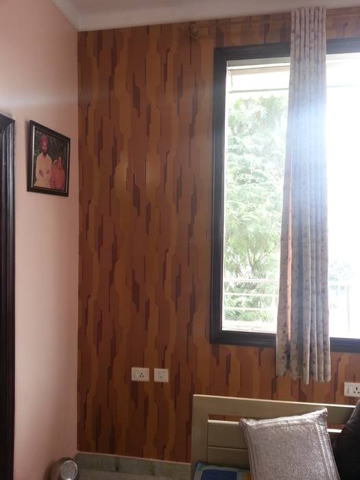 Residential Apartment, Delhi, Decor At Door Decor At Door Colonial style bedroom