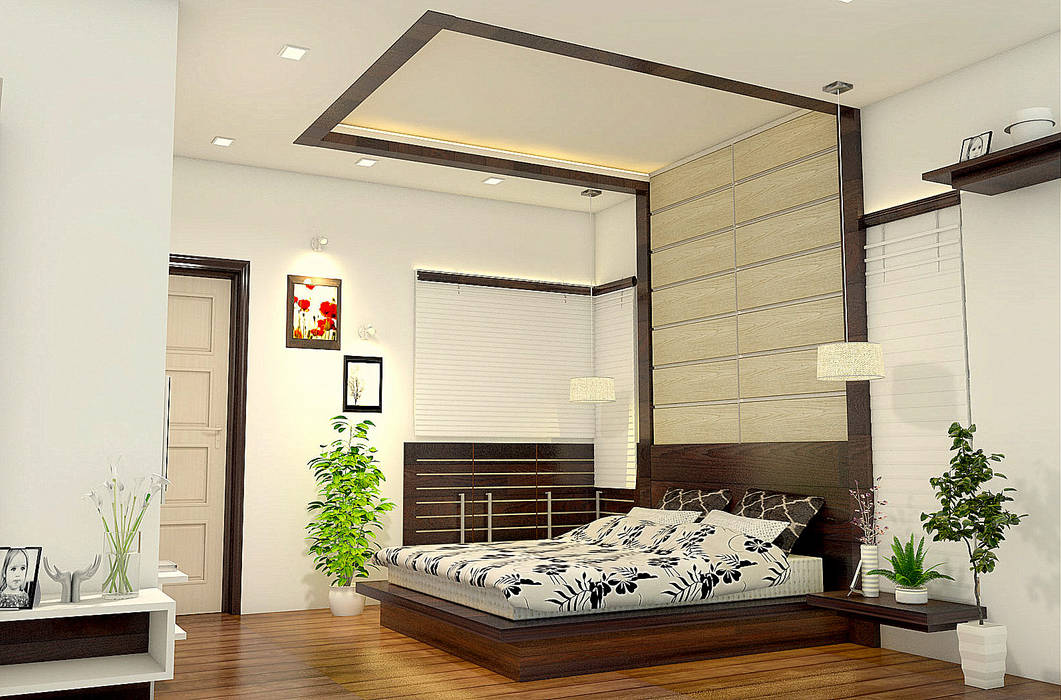 Bedroom Design BN Architects Modern style bedroom Plant,Property,Furniture,Decoration,Comfort,Wood,Rectangle,Houseplant,Interior design,Architecture