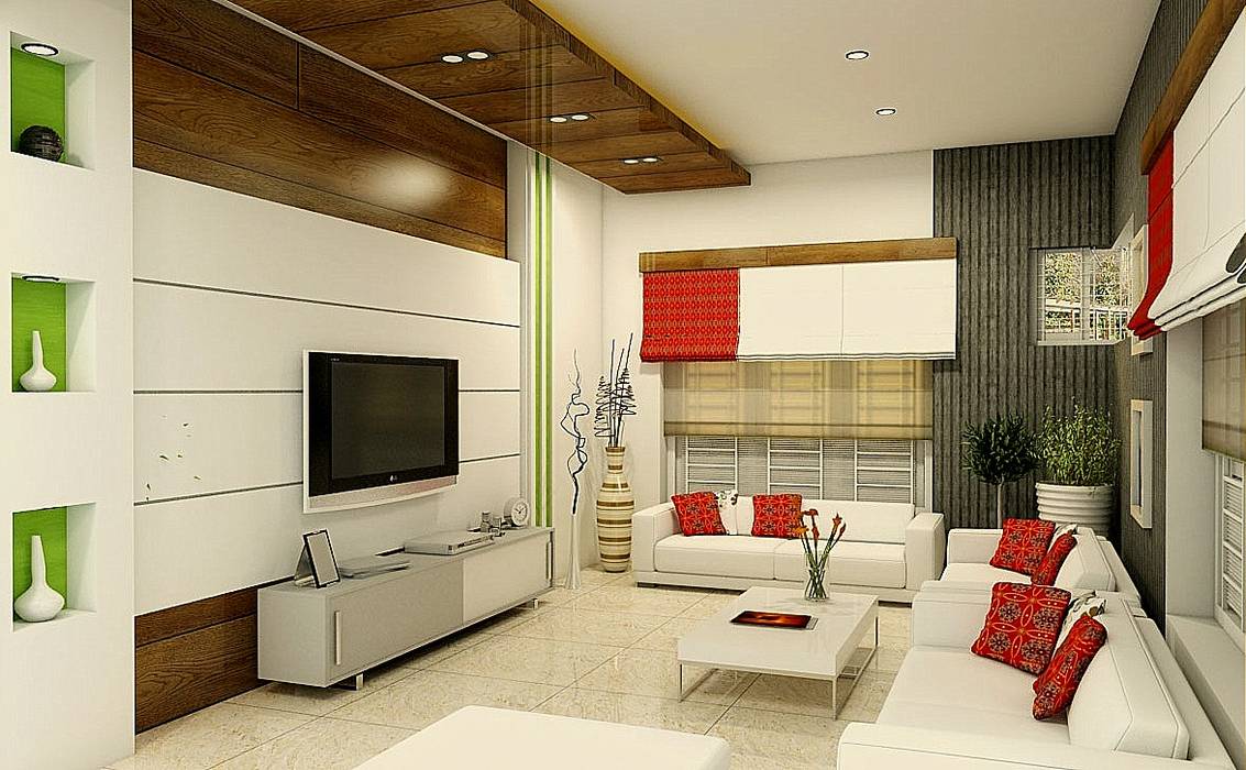 Living Area BN Architects Modern living room