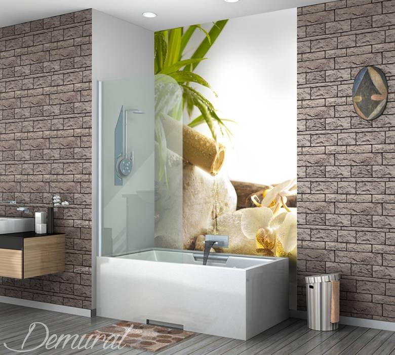 “Burning” bad emotions Demural Kamar Mandi Modern Decoration