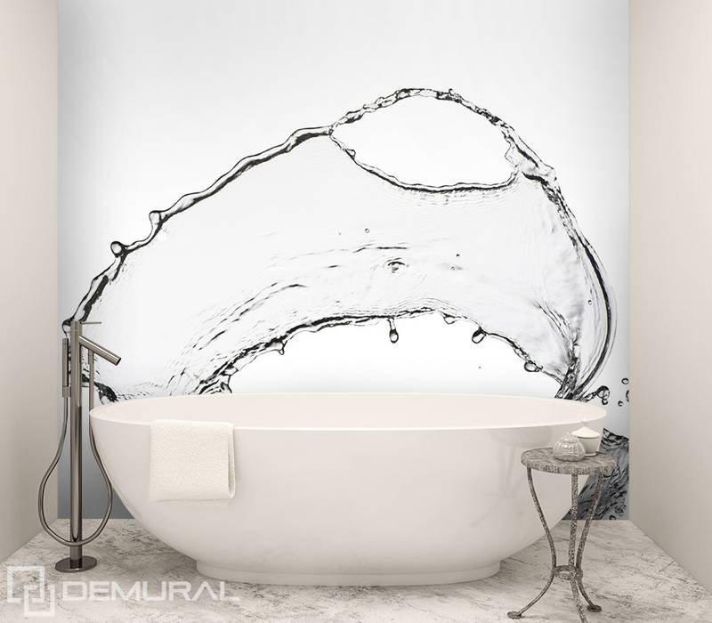 Splashing water Demural Kamar Mandi Modern Decoration