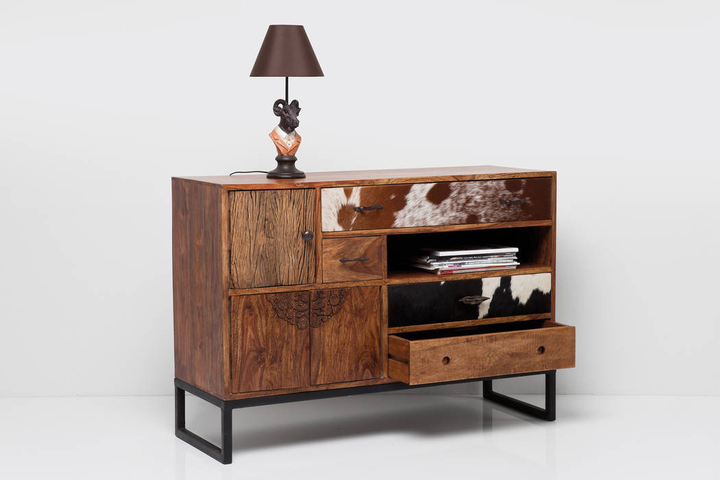 Rodeo dressoir - Kare Design, Robin Design Robin Design Salon moderne Cuir Gris Placards & Buffet