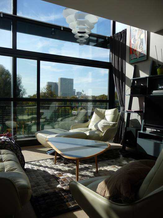 Duplex Parc de Bercy, AADD+ AADD+ Salon moderne