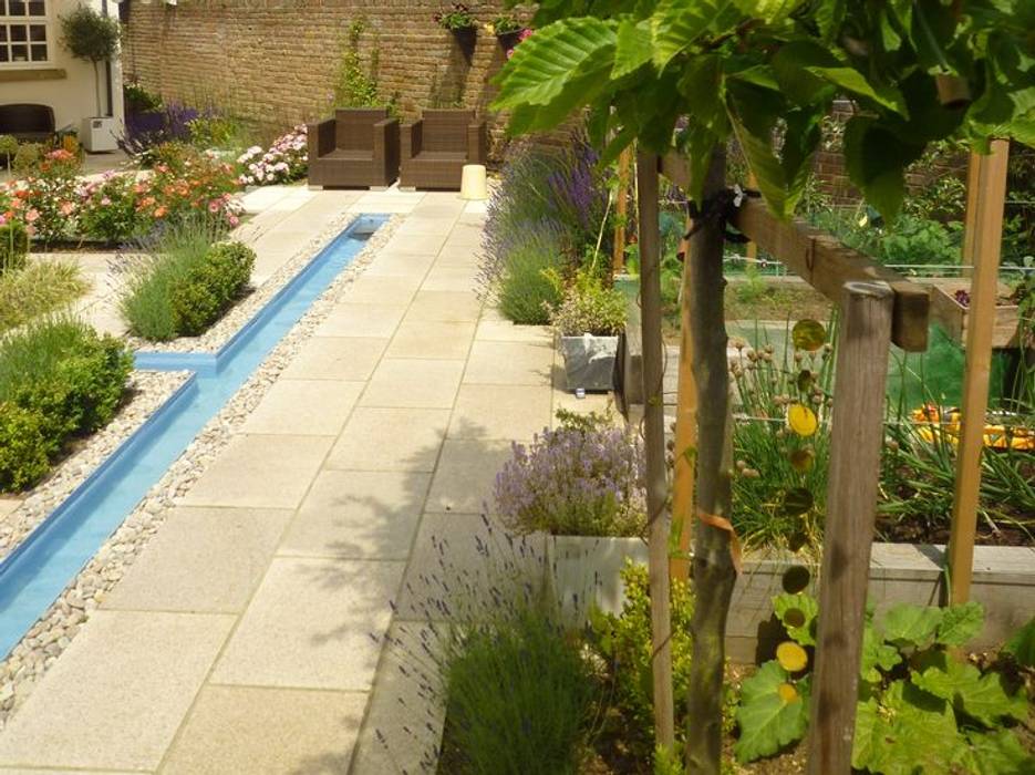 Church Mill Grange Aralia Asian style garden Stone