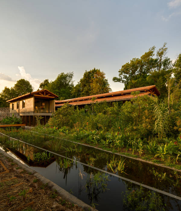 Humedal Construido TAAR / TALLER DE ARQUITECTURA DE ALTO RENDIMIENTO Jardines modernos