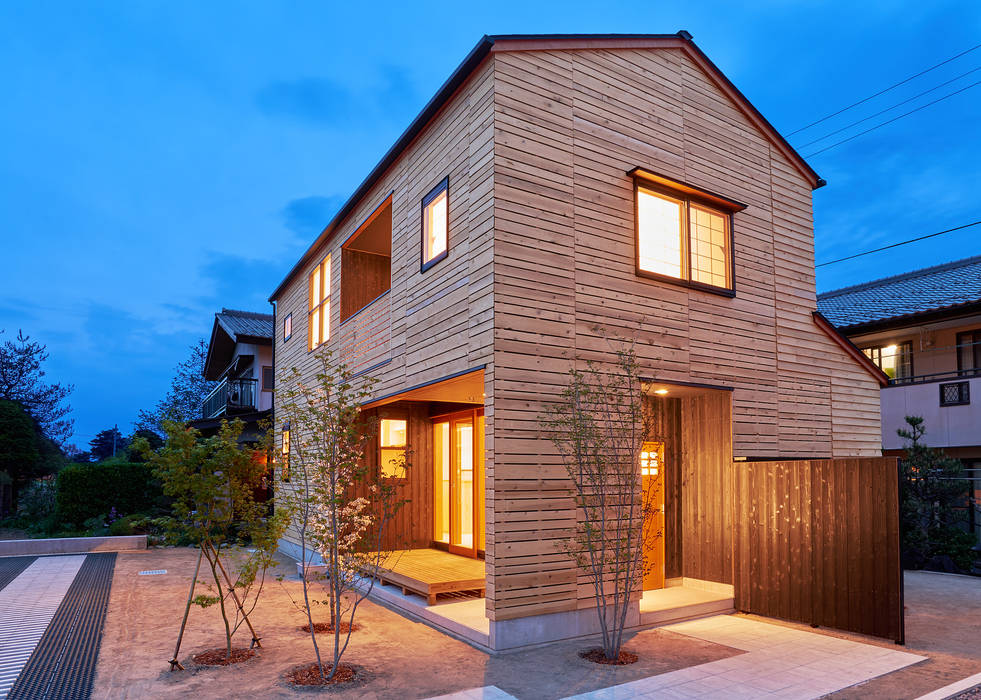 小布施の家, 君島弘章建築設計事務所 君島弘章建築設計事務所 Modern home Wood Wood effect