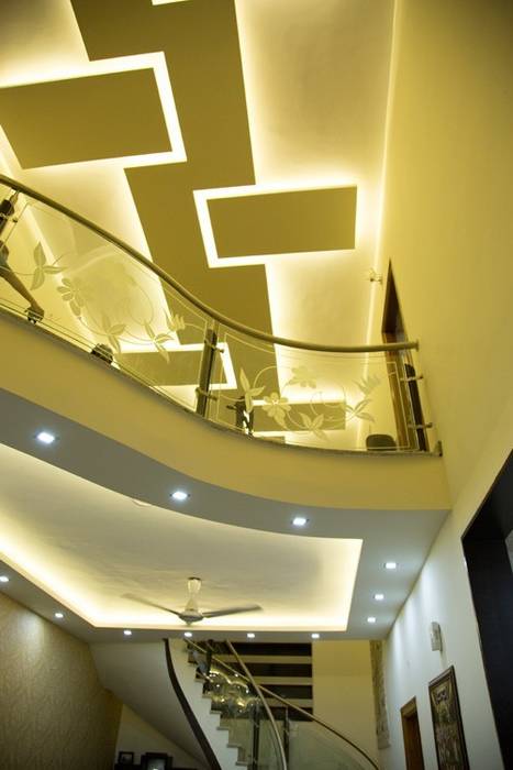 False ceiling designs homify Asian style walls & floors