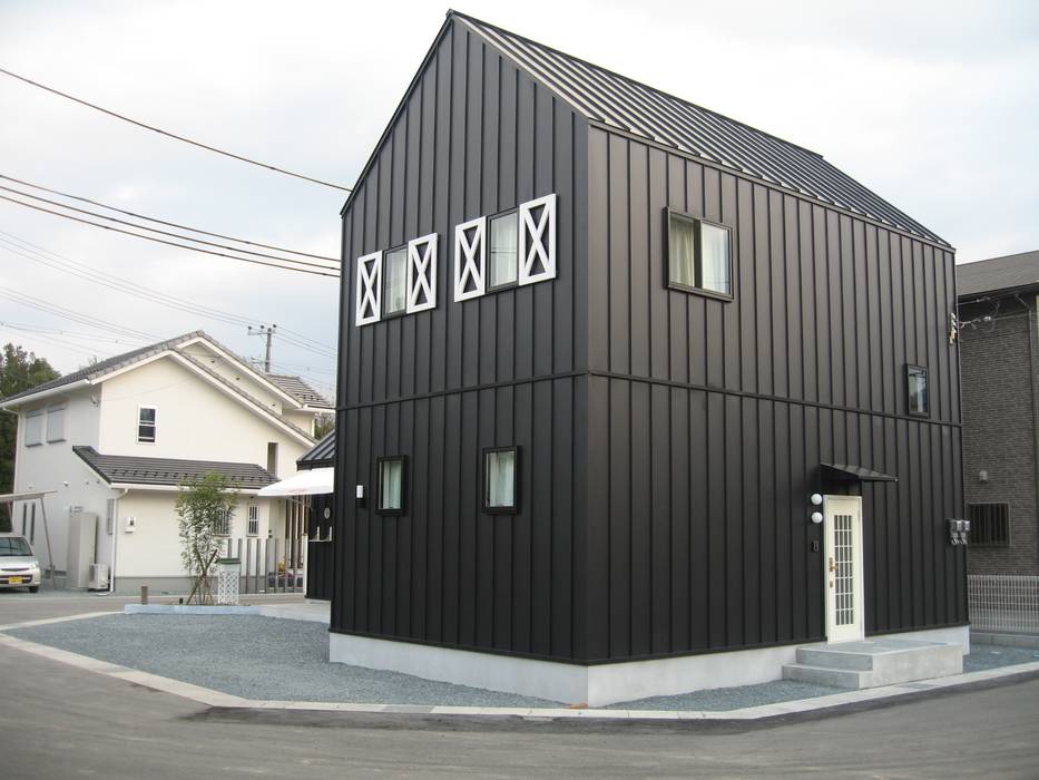 N邸_Sweets Factory, 福井建築設計室 福井建築設計室 Casas ecléticas Alumínio/Zinco