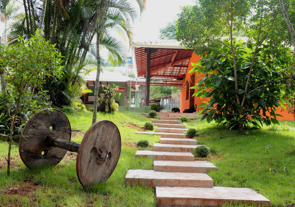 Entrada Jaqueline Vale Arquitetura Casas rústicas