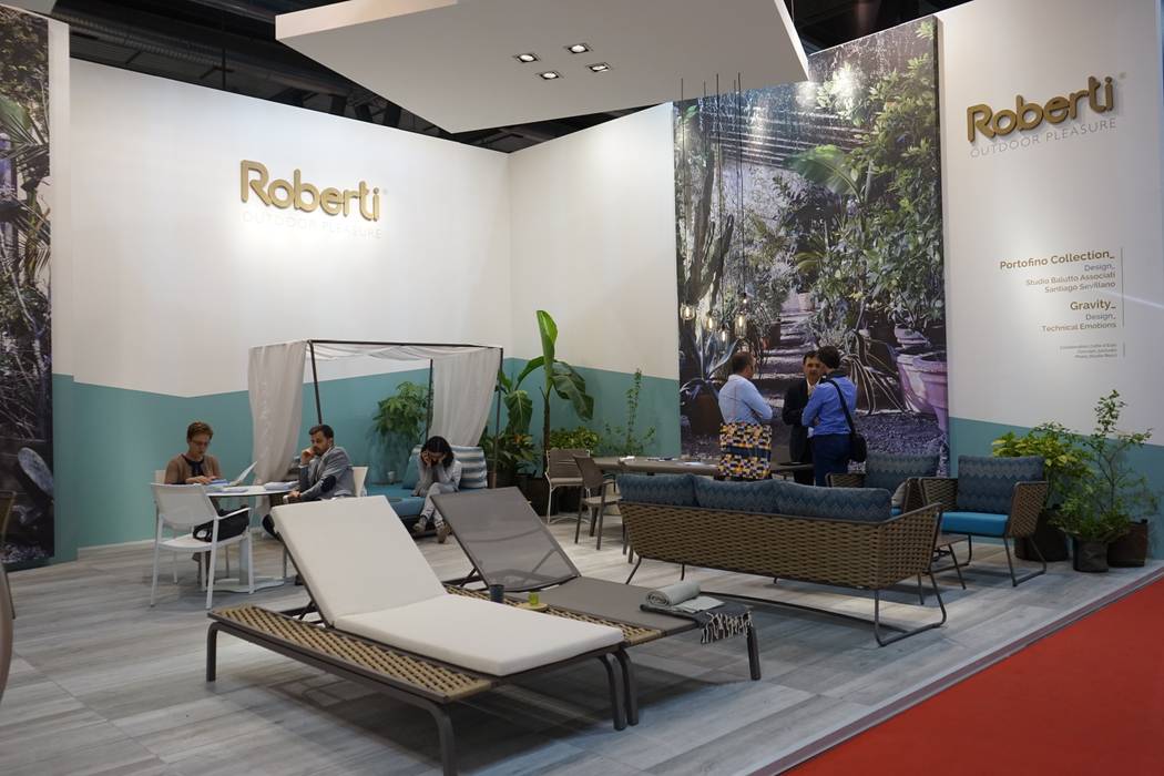 Stand Roberti Rattan s.r.l. - Salone del Mobile Milano 2015, Andrea Gaio Design Andrea Gaio Design พื้นที่เชิงพาณิชย์ ศูนย์นิทรรศการ