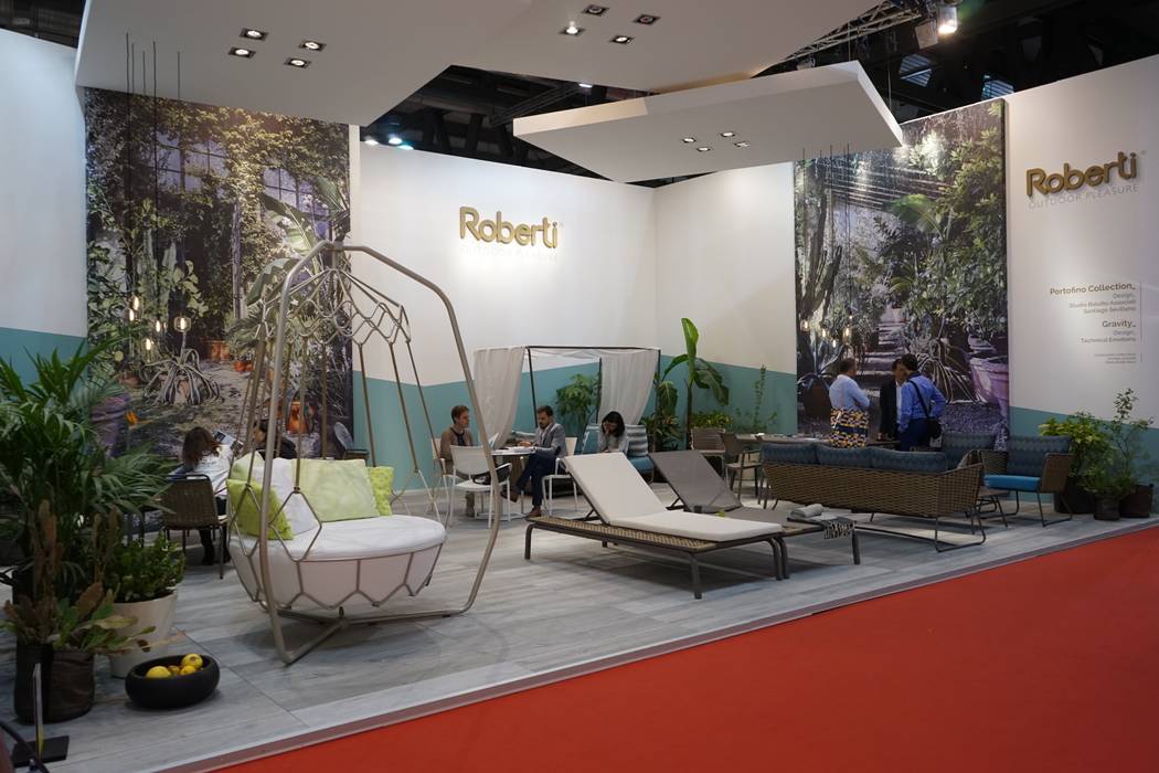 Stand Roberti Rattan s.r.l. - Salone del Mobile Milano 2015, Andrea Gaio Design Andrea Gaio Design Коммерческие помещения Выставочные центры