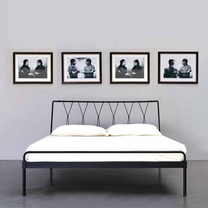 'Acapulco' wrought iron bed by Cosatto homify Modern style bedroom Iron/Steel Beds & headboards