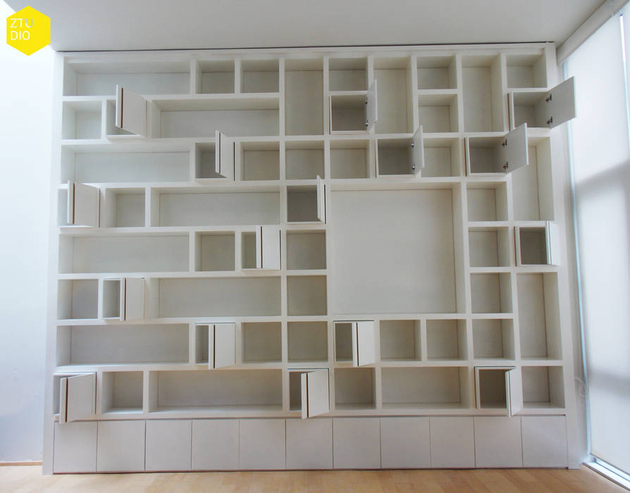 Librero B, ZTUDIO-ARQUITECTURA ZTUDIO-ARQUITECTURA Bureau minimaliste Bibliothèques