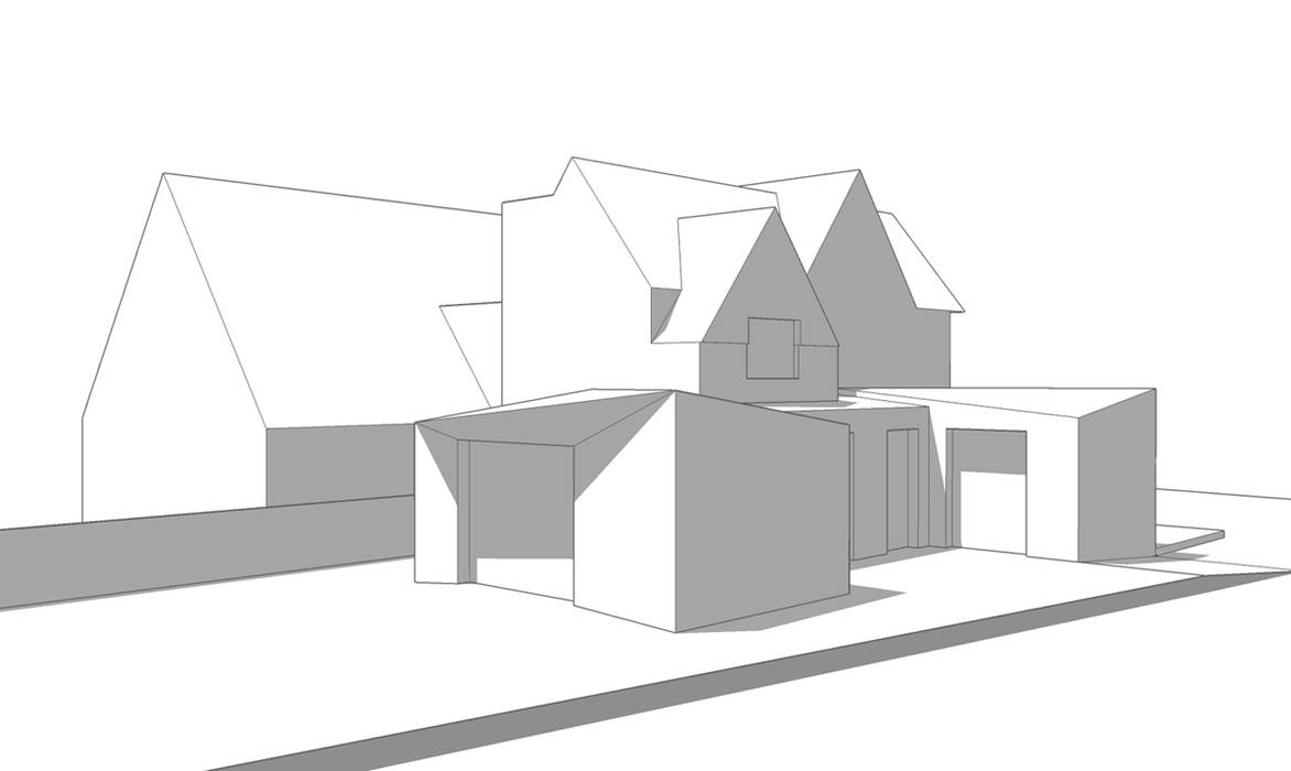 A 3D model of a Single Storey Courtyard Extension ArchitectureLIVE courtyard extension,single storey ext