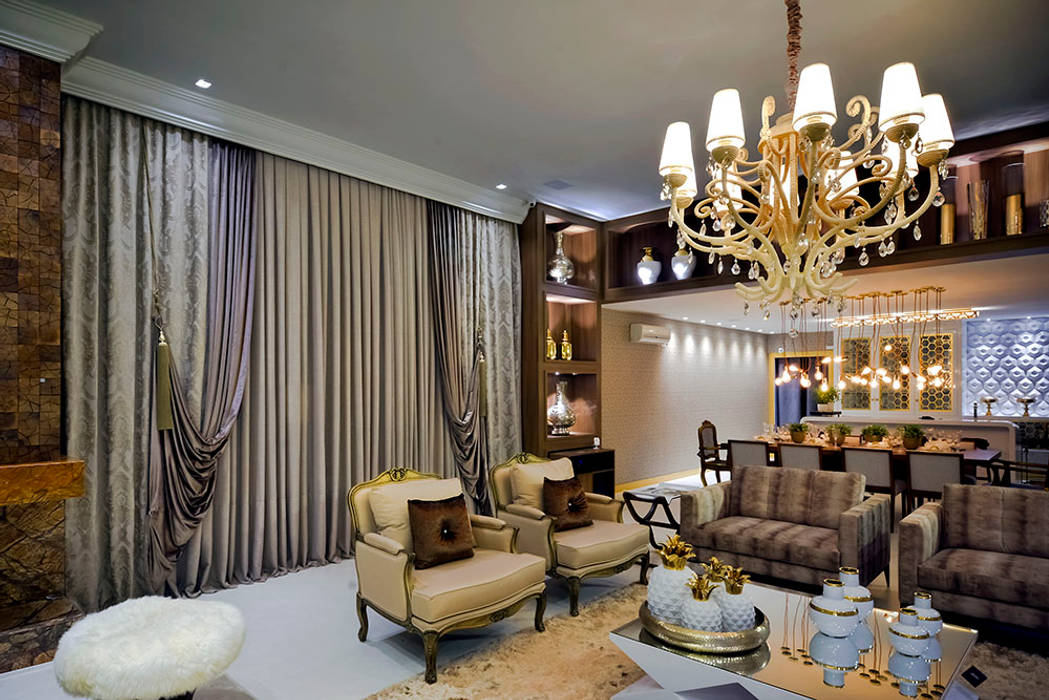 Polígono um ambiente para cada um - Ambiente CASA COR SC 2015, Spengler Decor Spengler Decor Classic style living room