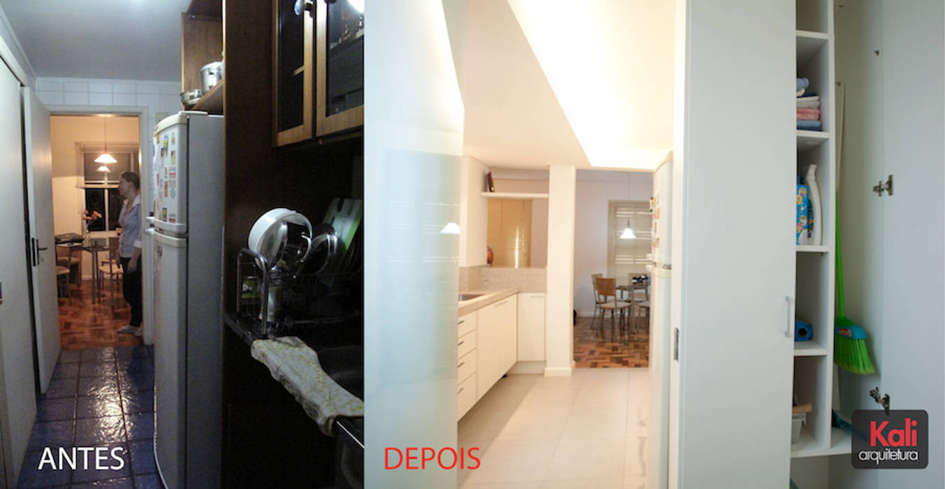 Apartamento A&A - Antes/Depois Kali Arquitetura