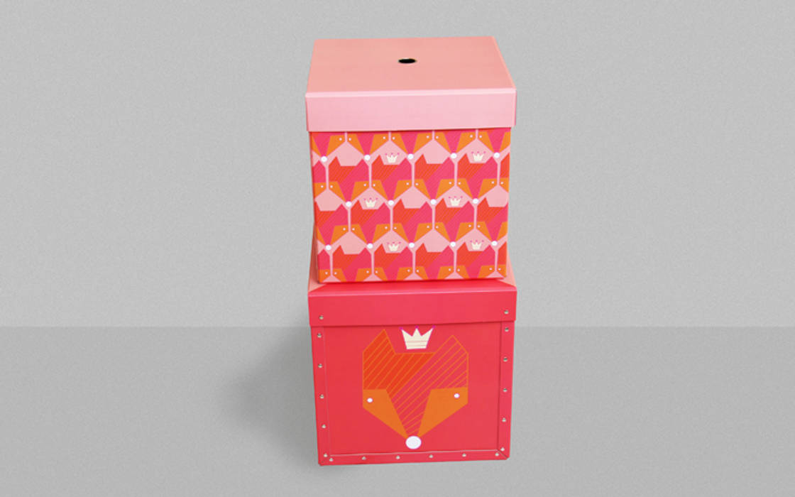 Aufbewahrungsboxen Foxes, for her Designstudio DecorPlay Moderne Kinderzimmer Aufbewahrung