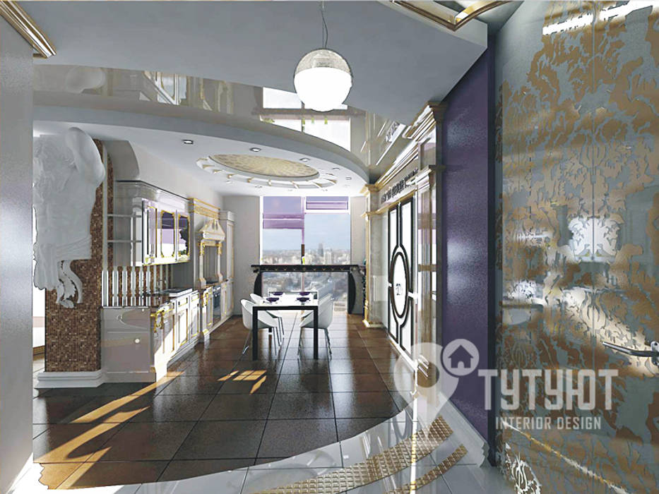 Квартира для артистической натуры, Interior Design Studio Tut Yut Interior Design Studio Tut Yut Ausgefallene Küchen