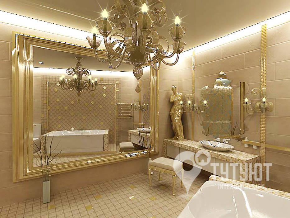 Квартира для артистической натуры, Interior Design Studio Tut Yut Interior Design Studio Tut Yut Salle de bain originale