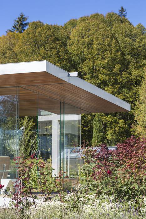 Pavillon360 Glaspavillon Glas Marte Moderner Balkon, Veranda & Terrasse Glas