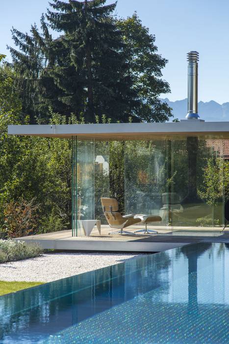 Pavillon aus glas homify