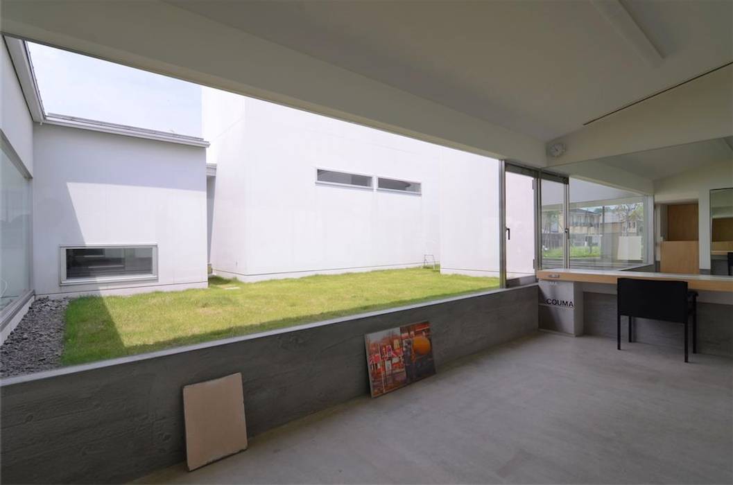 COUMA+house H, 吉村寿博建築設計事務所 吉村寿博建築設計事務所 Медиа комната в стиле модерн