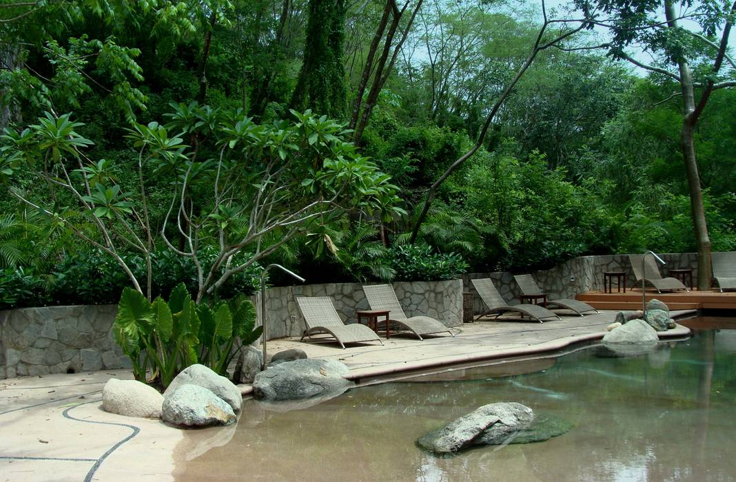 El Descanso Natural Pool BR ARQUITECTOS Albercas tropicales