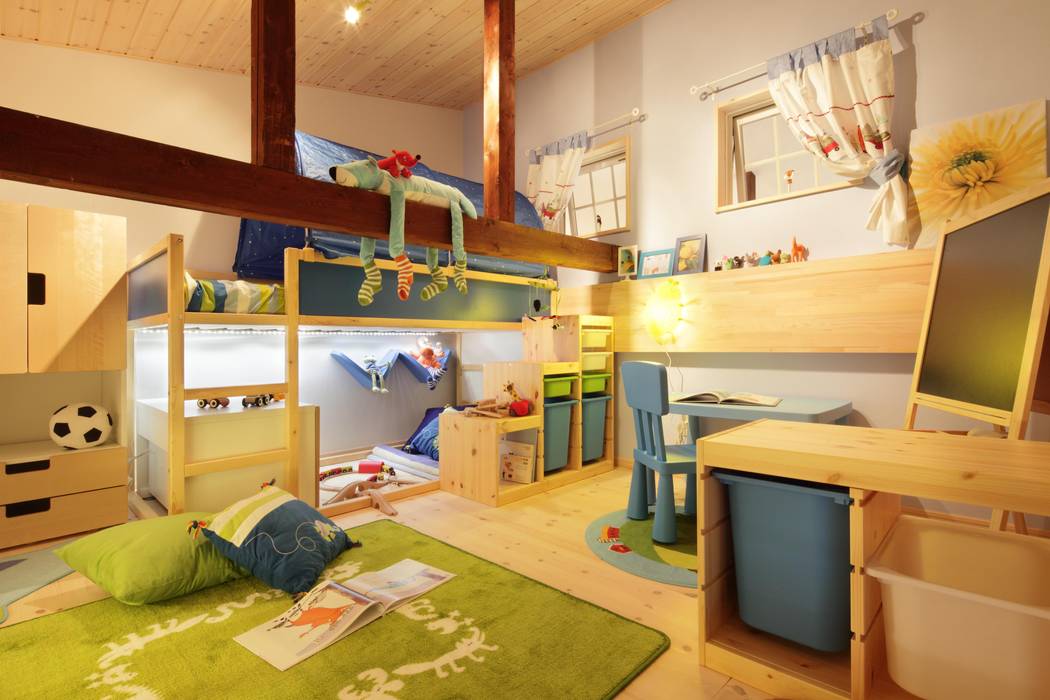 D`s HOUSE, dwarf dwarf Dormitorios infantiles de estilo escandinavo