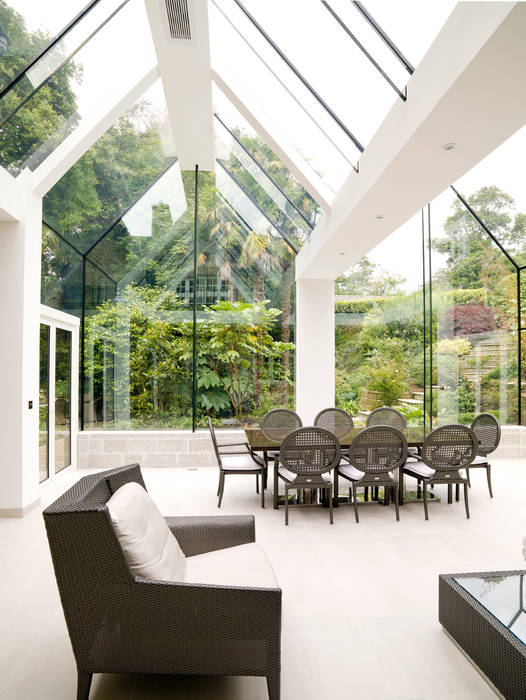 Structural Glass Conservatory, Cornwall homify เรือนกระจก กระจกและแก้ว