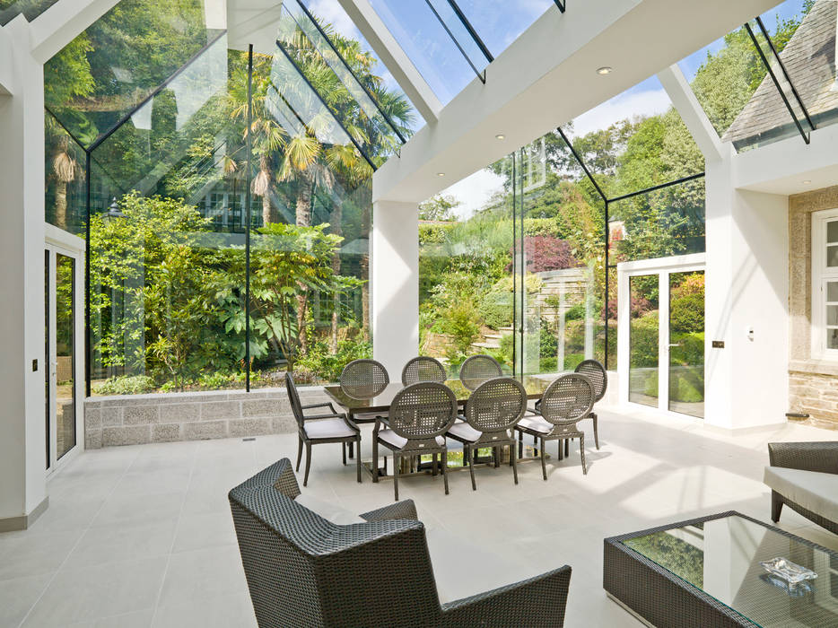 Structural Glass Conservatory, Cornwall homify Зимний сад в стиле модерн Стекло