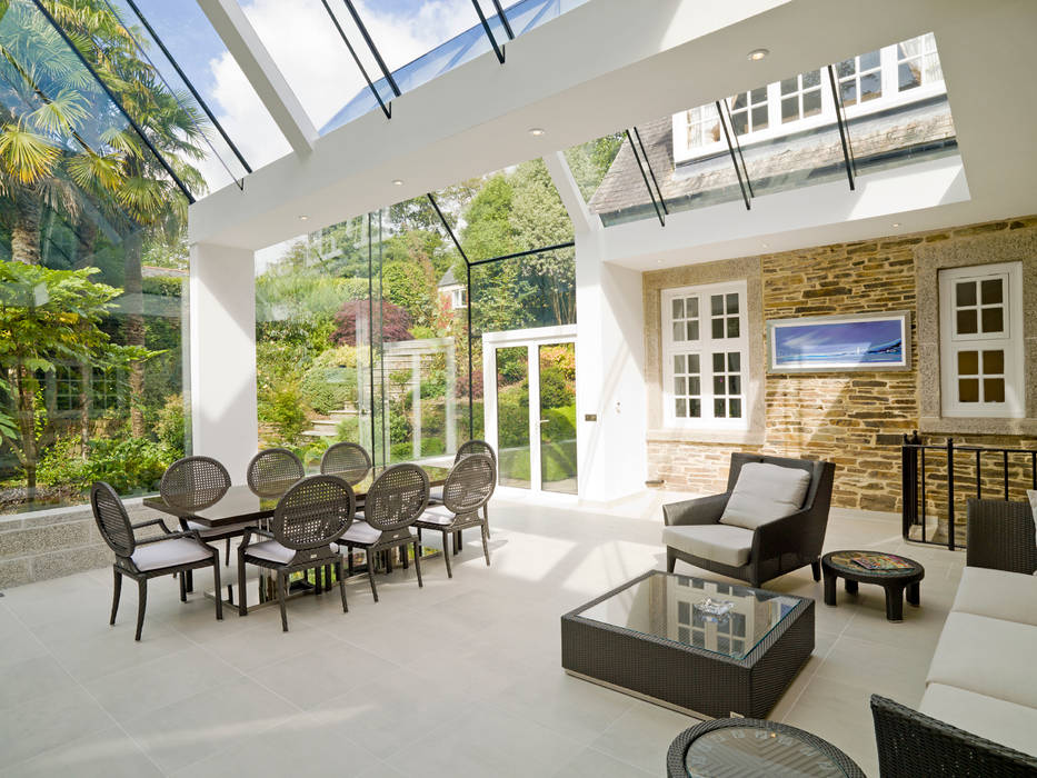 Structural Glass Conservatory, Cornwall homify Jardines de invierno de estilo moderno Vidrio