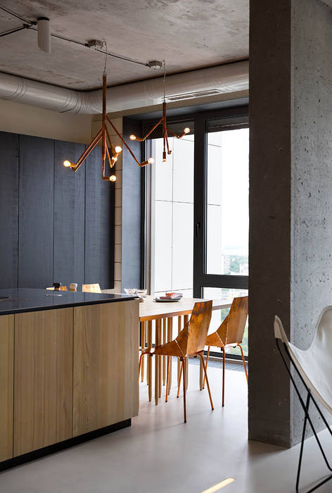 NPL. Penthouse, Olga Akulova DESIGN Olga Akulova DESIGN Cocinas industriales