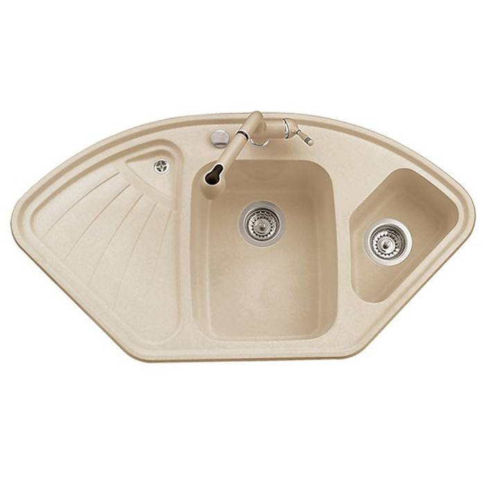 Evier 1 bac 1/2 VOGUE TELMA, Batiwiz SAS Batiwiz SAS Salle de bain moderne Plastique Lavabos