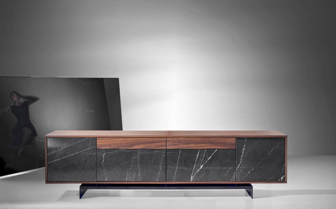 Sideboards , Maami Home Maami Home Salones de estilo minimalista Mármol Muebles de televisión y dispositivos electrónicos
