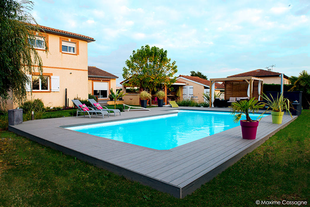 Un JARDIN DESIGN chez soi , E/P ESPACE DESIGN - Emilie Peyrille E/P ESPACE DESIGN - Emilie Peyrille Modern pool