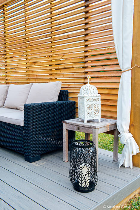 " Un JARDIN DESIGN chez soi " E/P ESPACE DESIGN - Emilie Peyrille Balcon, Veranda & Terrasse modernes