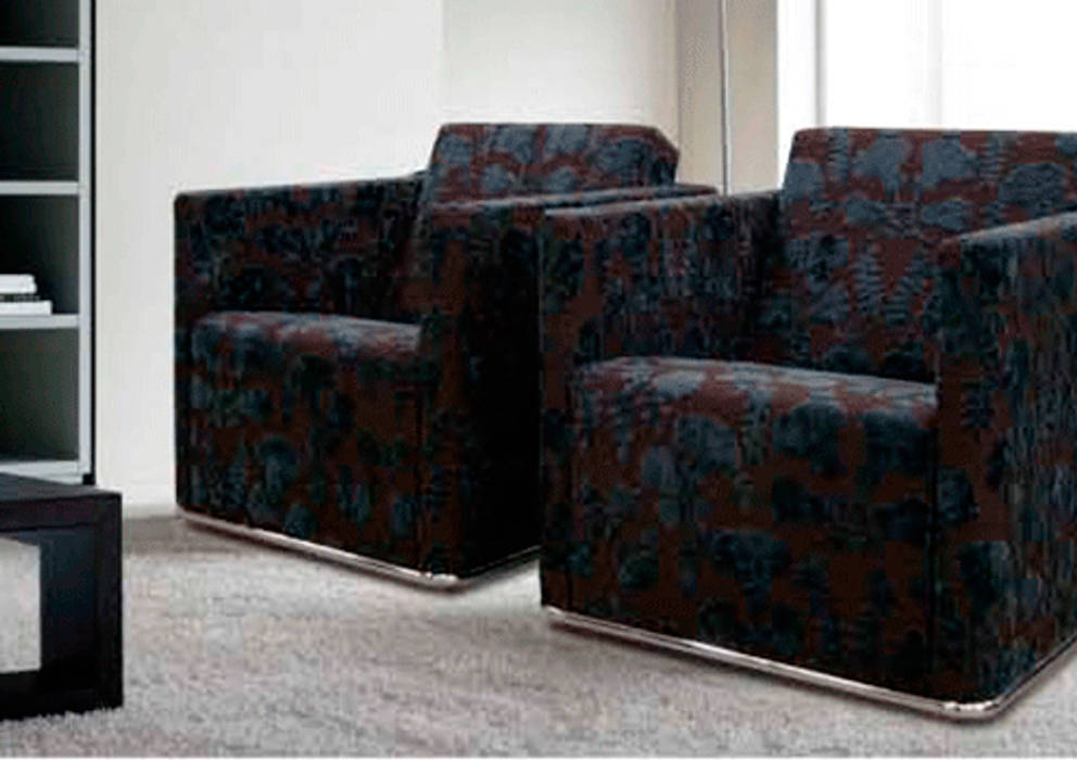Sofá Glamour - Grassoler, Riviera Riviera Modern Living Room Textile Amber/Gold Sofas & armchairs