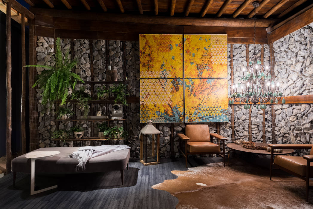 Casa Cor 2015 - Living, Melina Mundim | Design de Interiores Melina Mundim | Design de Interiores Salas de estar modernas