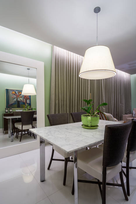 Apartamento Santo Agostinho, Melina Mundim | Design de Interiores Melina Mundim | Design de Interiores Salas de jantar modernas