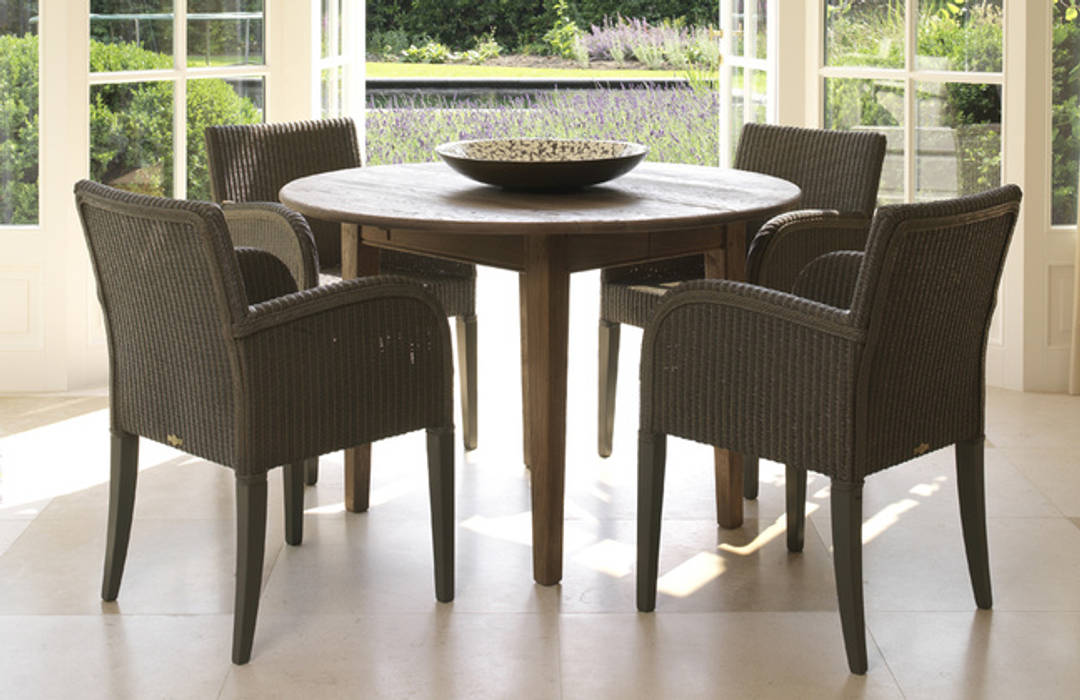 VINCENT SHEPPARD - HENRY DINING CHAIR Viva Lagoon Ltd Salas de jantar modernas Fibra natural Bege Cadeiras e bancos